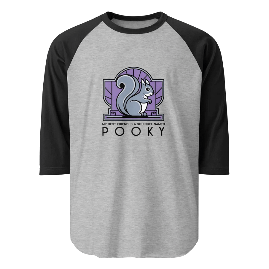 Spooky Squirrel Emblem Raglan Tee product image (1)