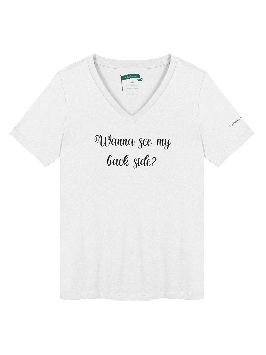 Wanna See My Back Side Black - Women's V-Neck Tee product image (7)