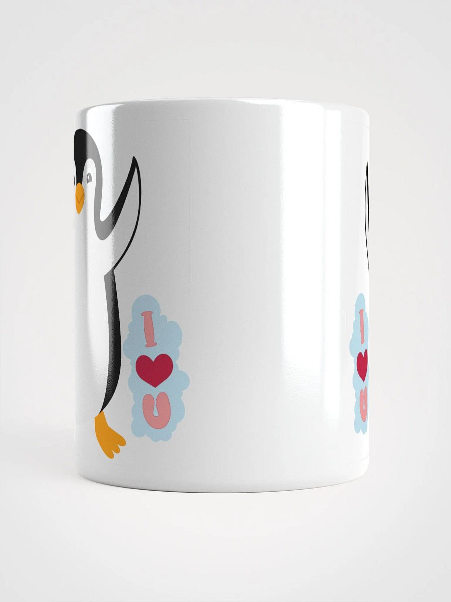 White Glossy Mug Pengiun product image (5)
