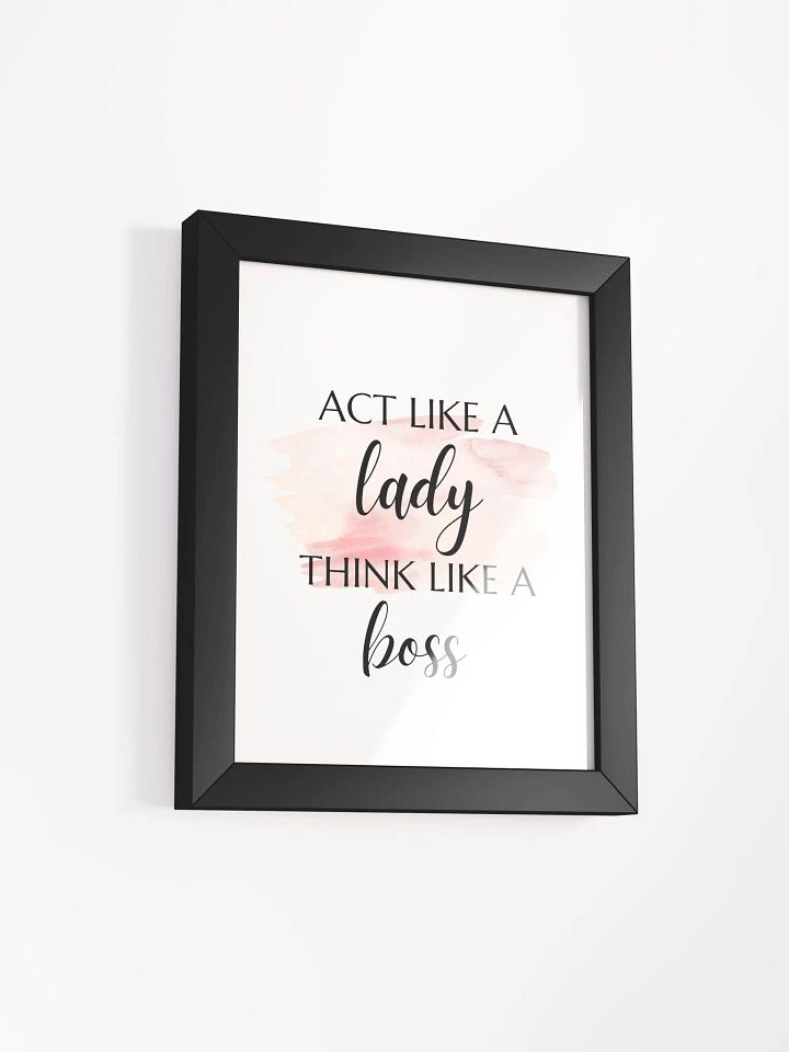 Girl Inspirational Wall Art, Feminist Poster, Bedroom Wall Art, Vanity Decor, Teen Room Decor, Office Wall Art - Framed High Quality Matte Posters product image (8)