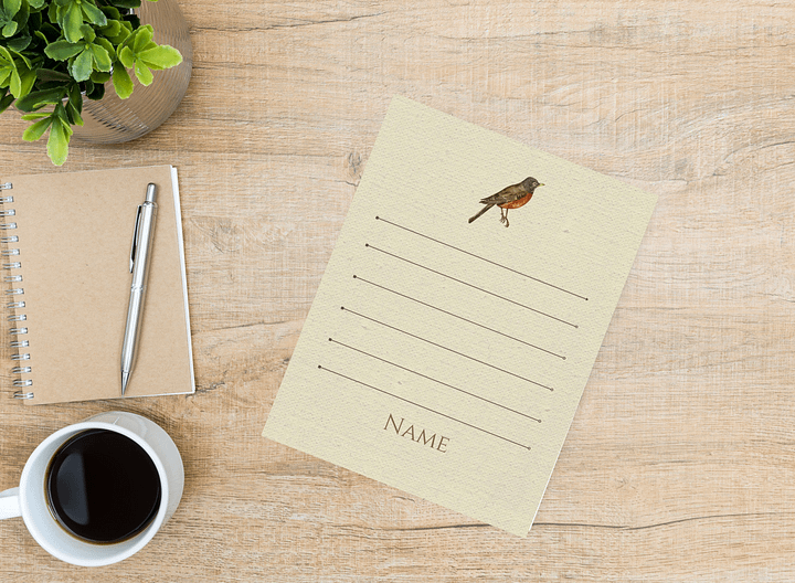 Canva Notepad Template: Robin product image (1)
