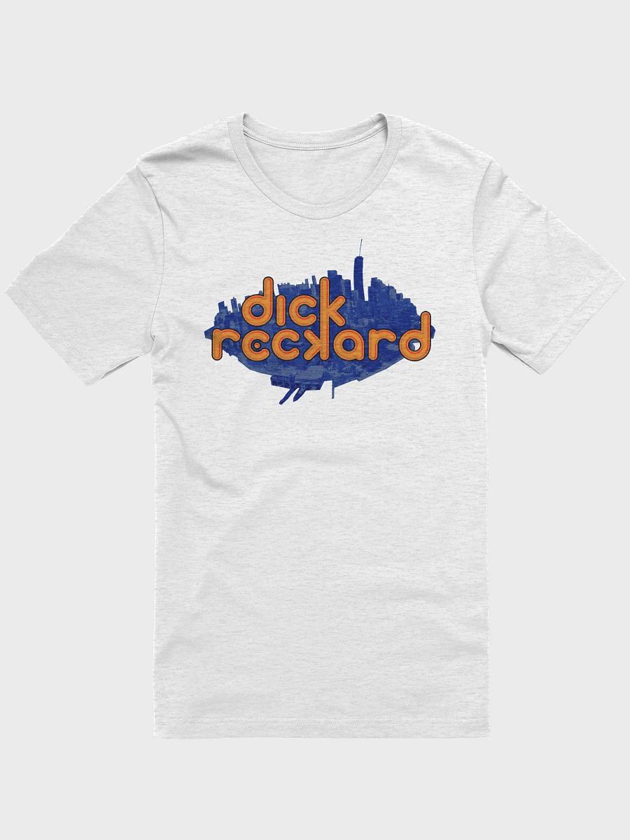 RetroText DR Orange Text on Blue BG Logo Unisex T-Shirt product image (3)