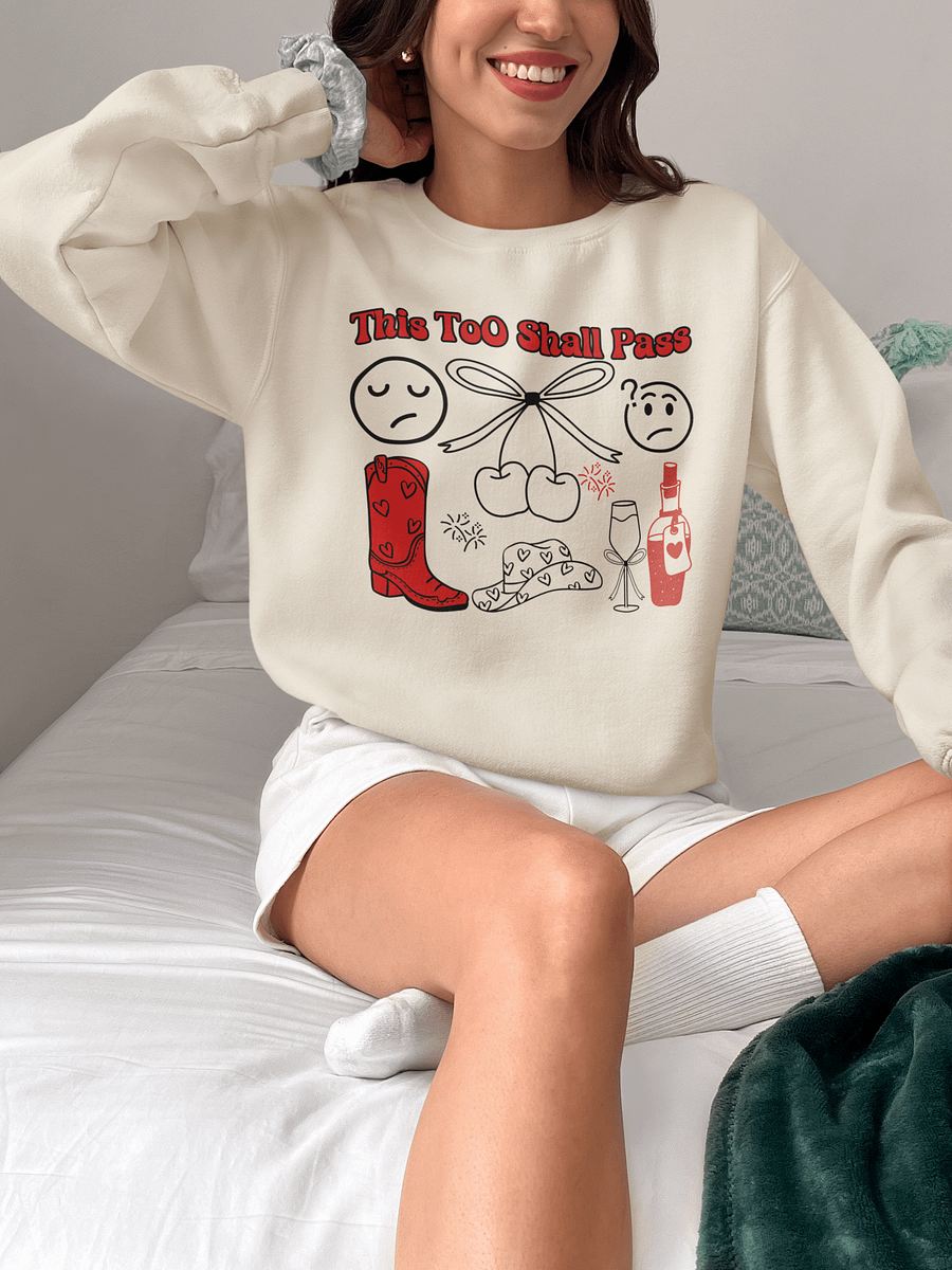 This Too Shall Pass Unisex Crewneck Sweatshirt. product image (1)