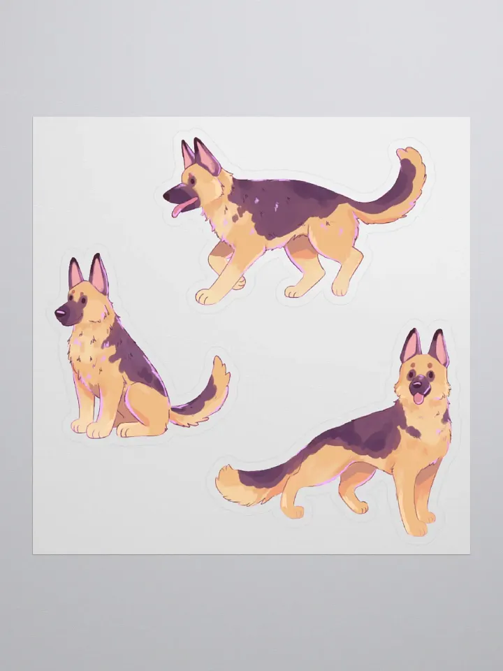 German Shepherd Trio Sticker Set product image (2)