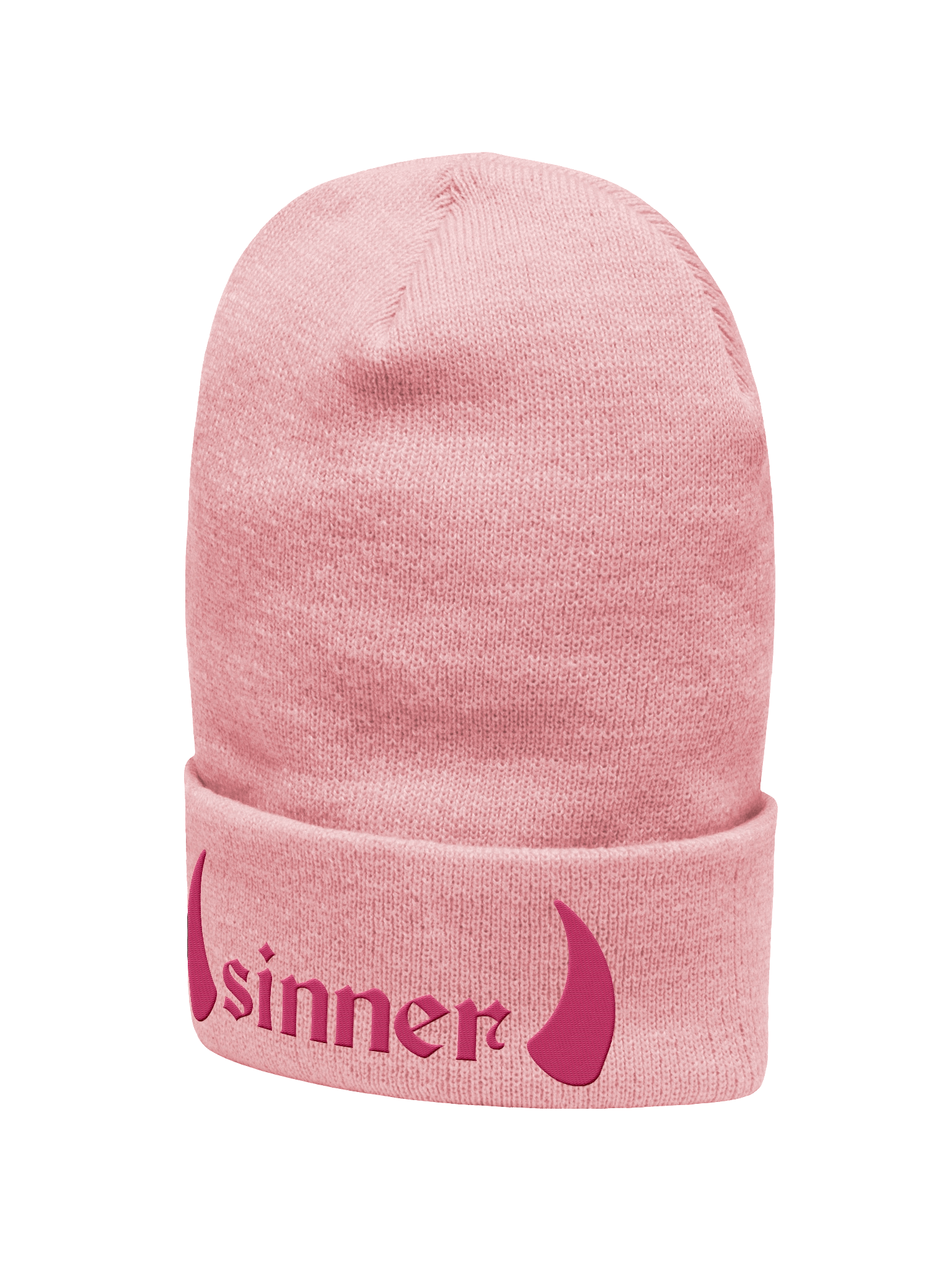 Sinner Horns Pink Beanie product image (2)