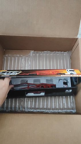 Mattel really done a great job packaging this Scania 770S. The box looks nice, the plastic all around the model and papers on...