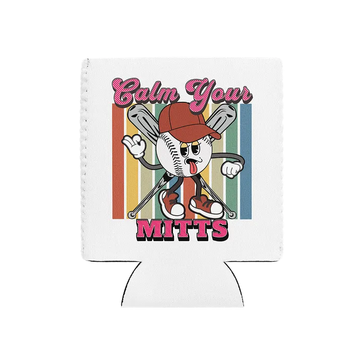 Calm Your Mitts Baseball Peaceful Playtime Coozie product image (2)