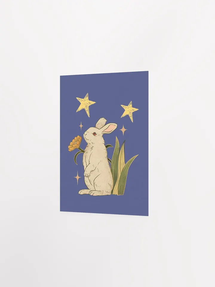 Stargazing Rabbit | Poster product image (6)