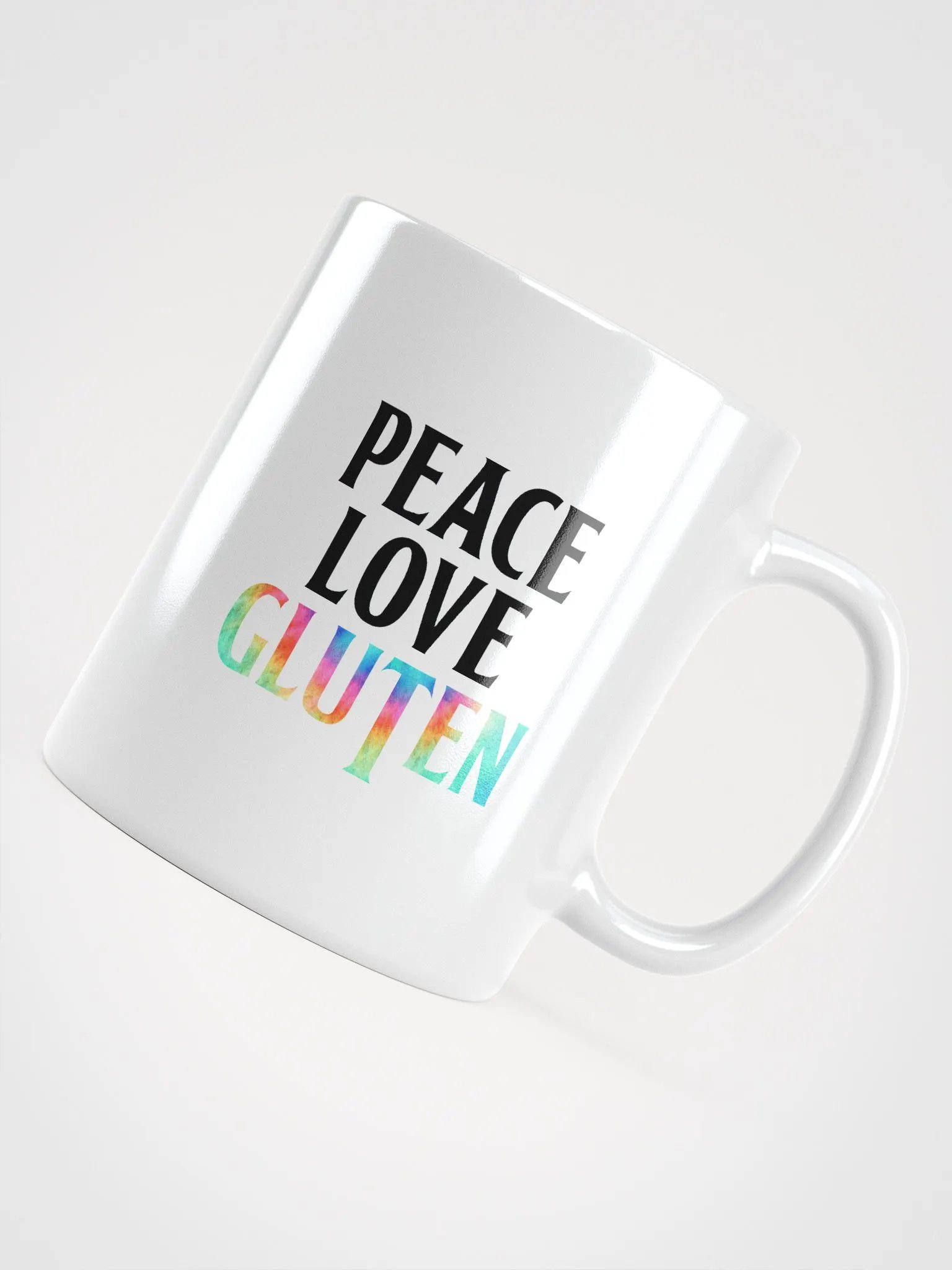 Peace Love Gluten Ceramic Mug product image (4)