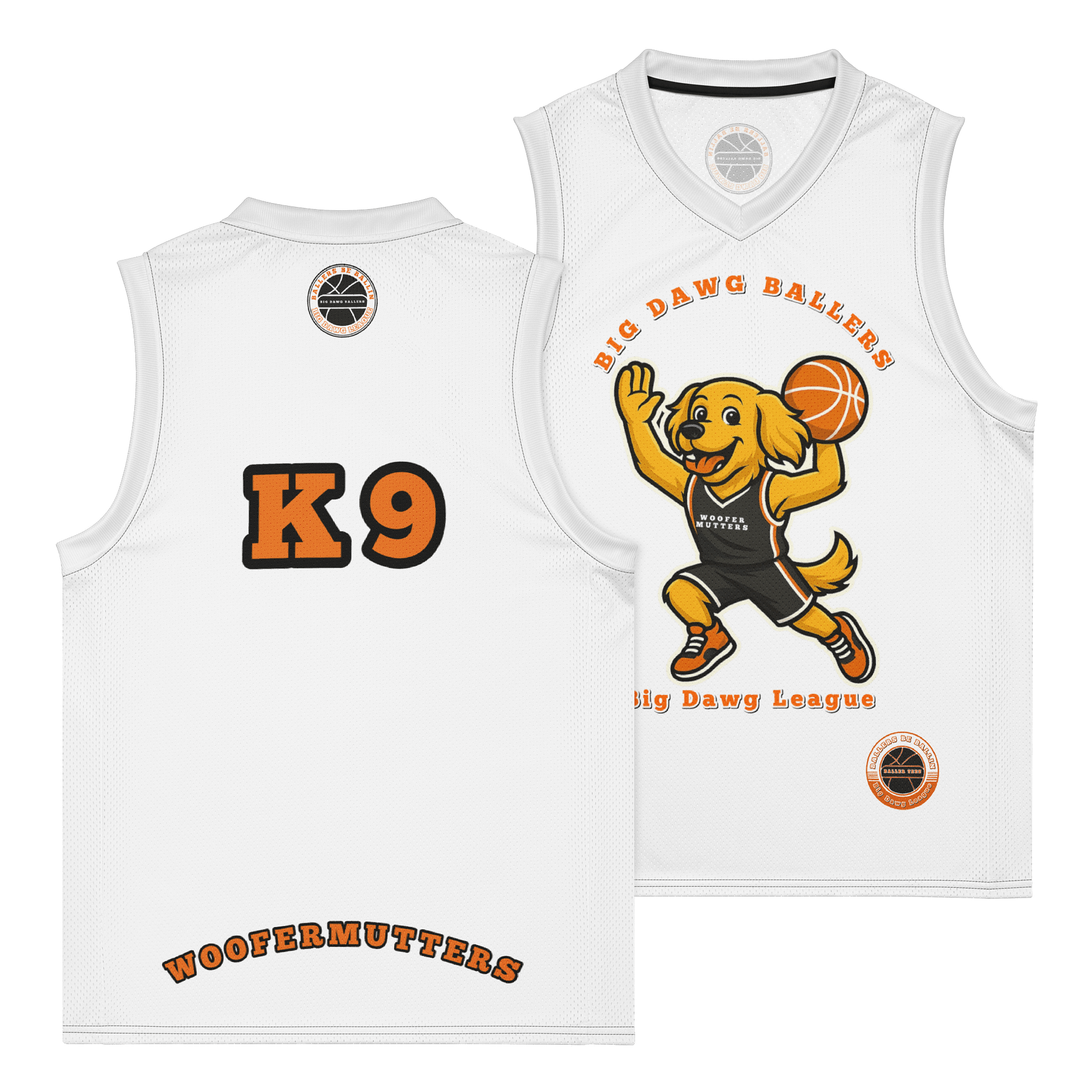 Premium Basketball Jersey Golden-Retriever WooferMutter product image (1)