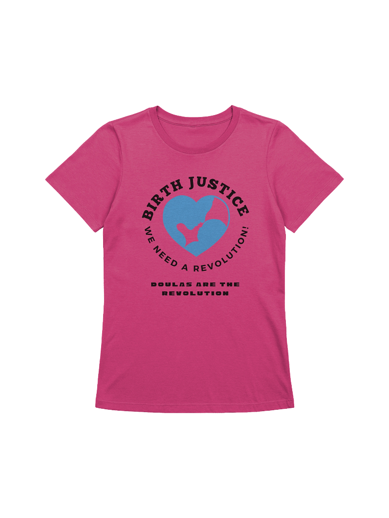 Birth Justice [Blue Heart] - Women's Relaxed T-Shirt