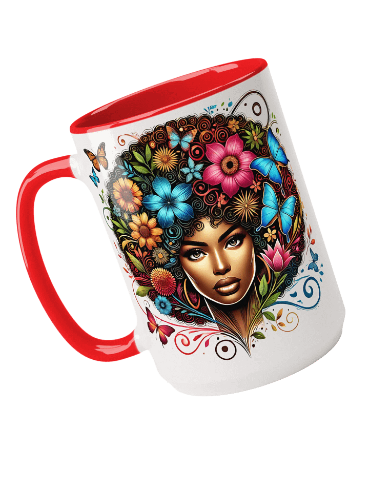 VEDENS Curly Floral Whimsy Ceramic Mug product image (1)