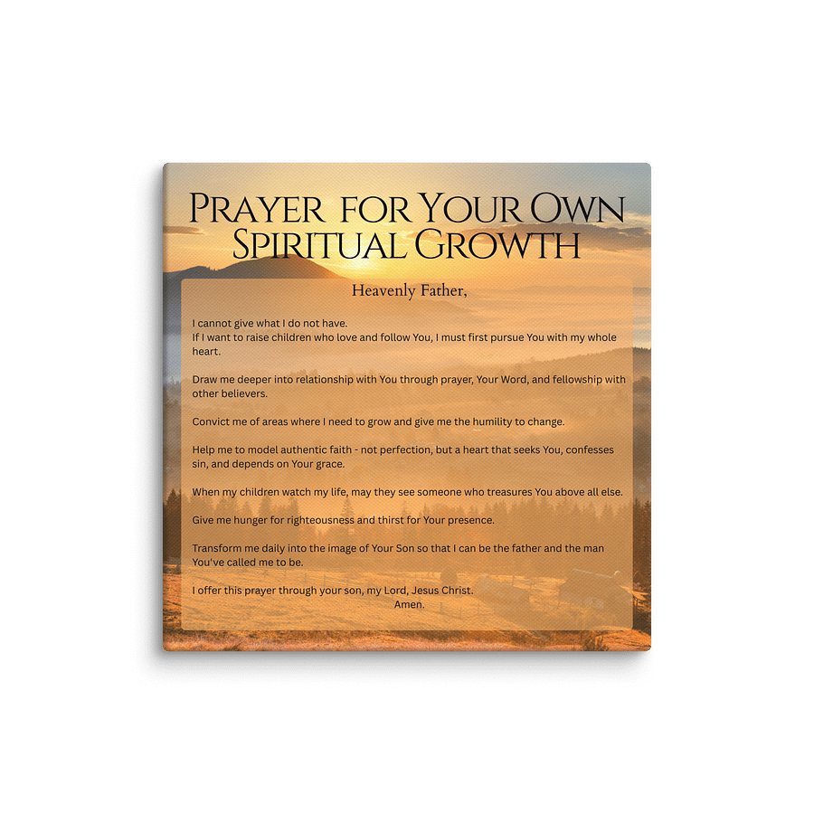 Prayer for your own Spiritual Growth - Canvas product image (12)