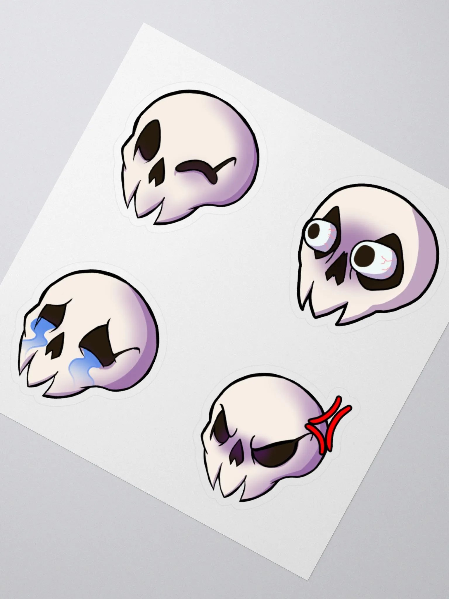 Ricky Skull Emote Stickers product image (3)