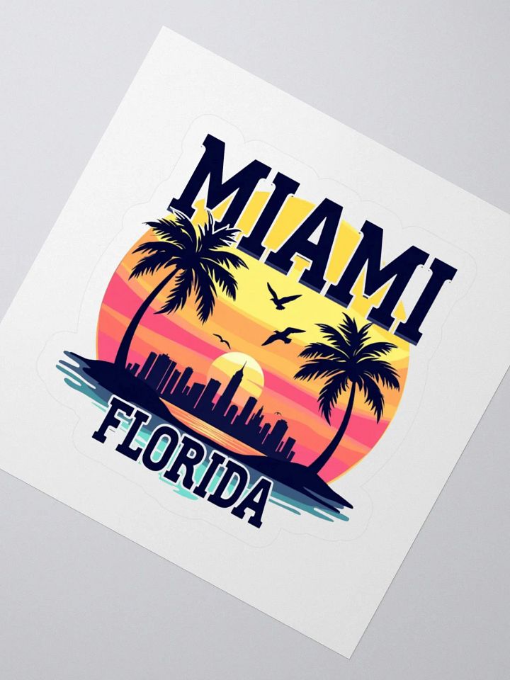 Miami Vibes Sunset Stickers product image (4)