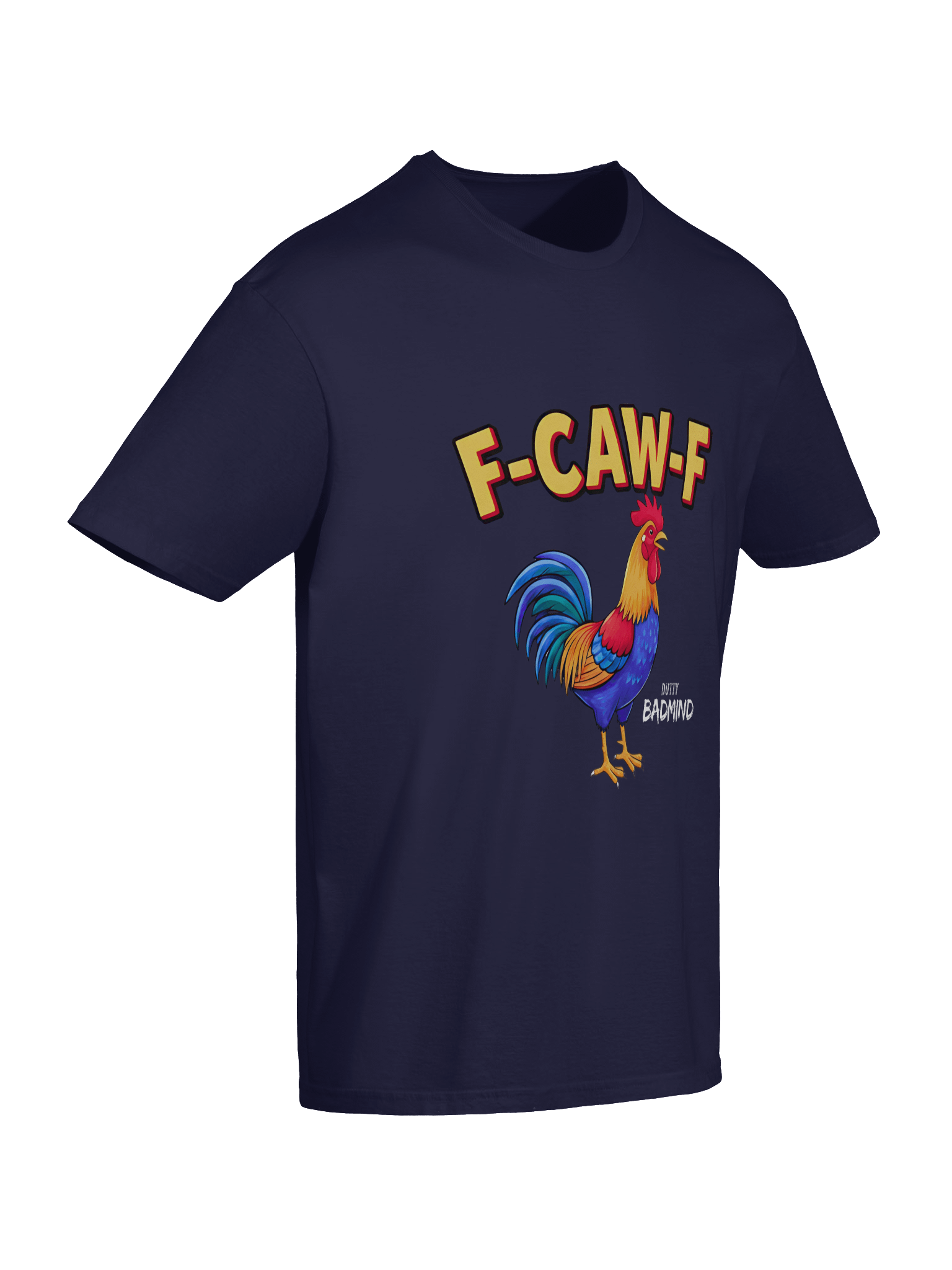 Funny Rooster T-Shirt – Big Rooster Graphic Tee with “F-CAW-F” Slogan – Farm Humor Shirt, Gag Gift product image (66)