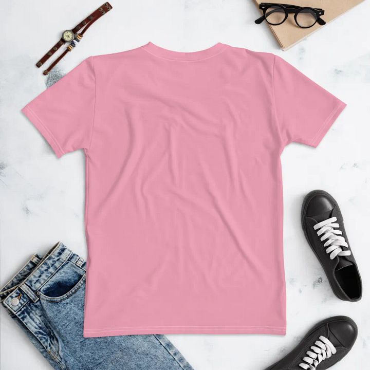 Plain Bubblegum Pink Soft Summer Women's Crewneck Polyester Heavyweight Premium T-Shirt by Treasure Pie product image (2)
