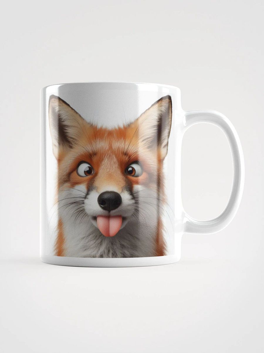 Rude Fox #Humorous Glossy Mug - White product image (1)