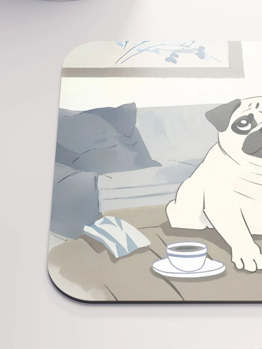 Cozy Pug Mouse Pad product image (6)