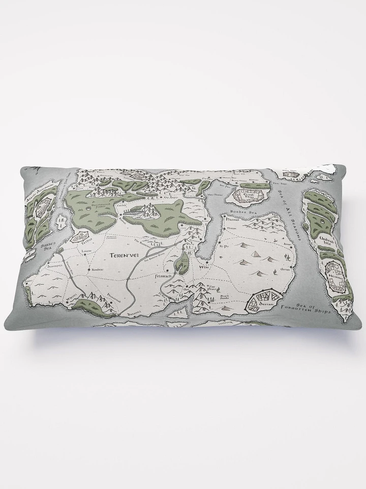 Map of Teren'Vei Throw Pillow product image (1)