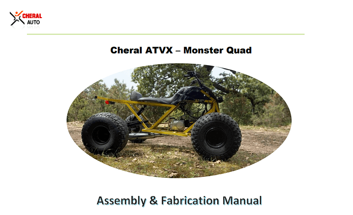 Cheral ATVX Monster Quad – Full Assembly & Fabrication Manual (PDF + 3D CAD Files) product image (2)