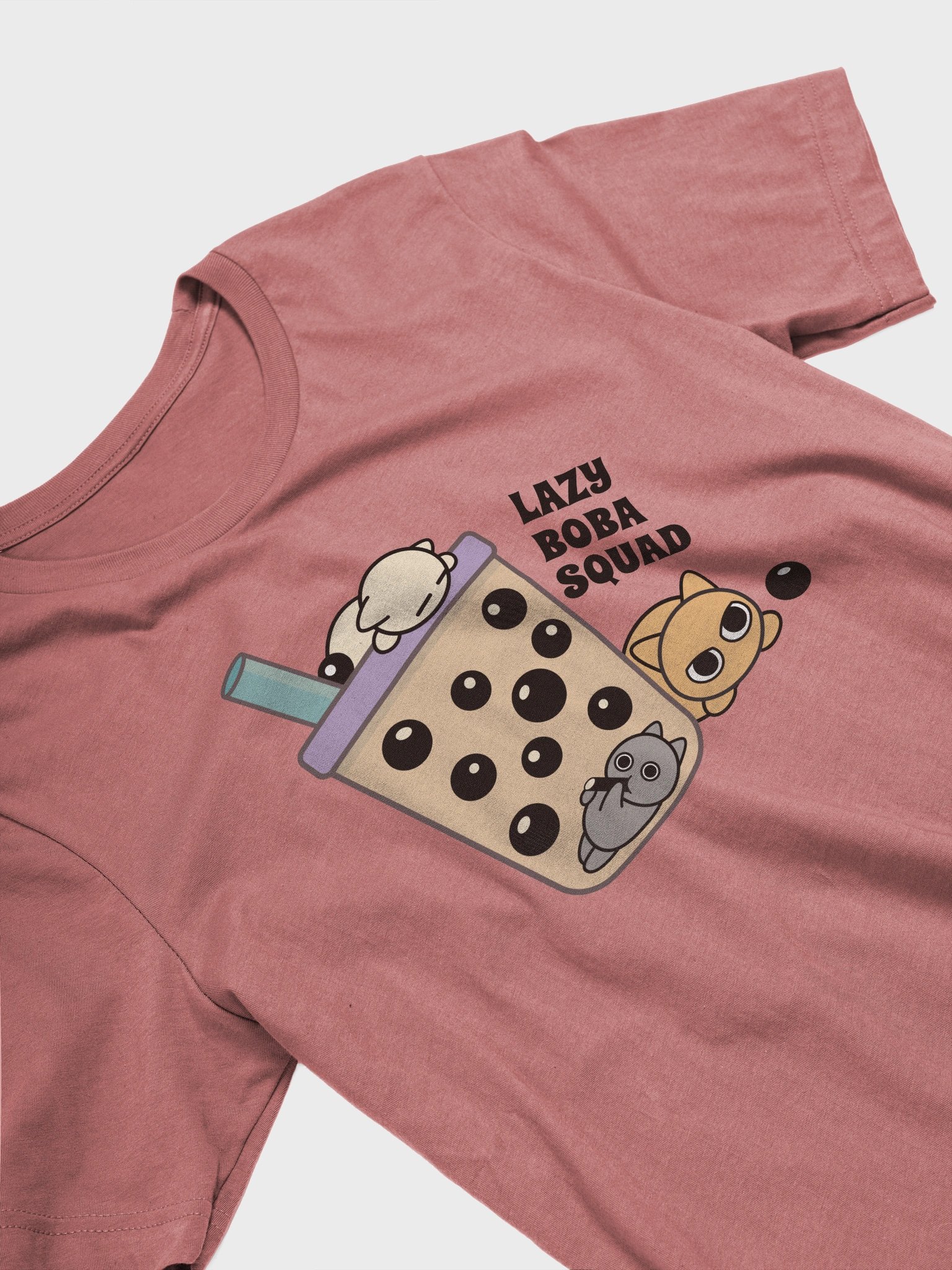 Boba Cat - Unisex Adult Super Soft Lightweight T-shirt product image (2)