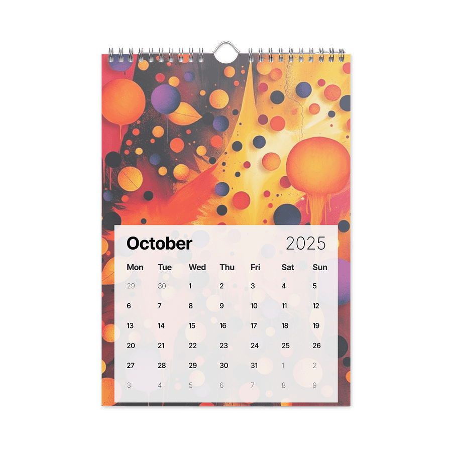 ART ABSTRACT WALL CALENDAR 2026 product image (12)