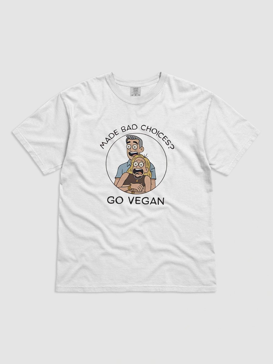 Funny Coldplay Meme Tee-Made Bad Choices? Go Vegan Shirt product image (4)