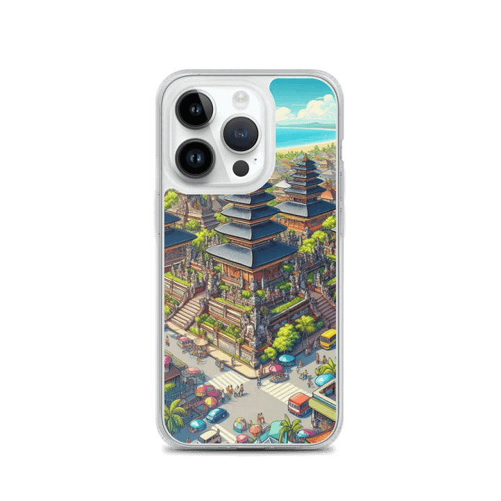 Serene Pagoda iPhone® Clear Case | AI Design product image (3)