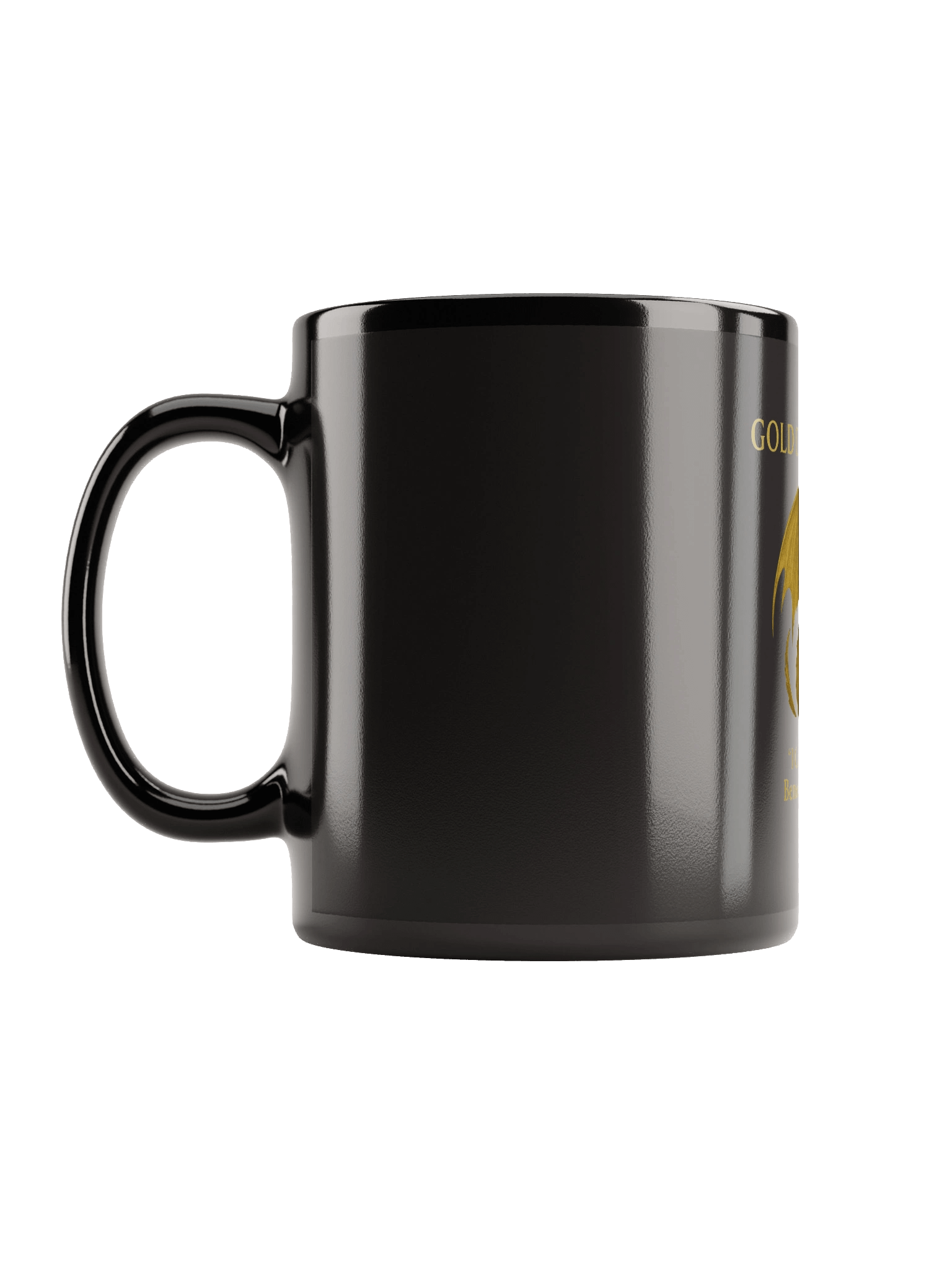 ☕ Gold Dragon Glossy Black Mug – Drink Like Royalty ☕ product image (3)