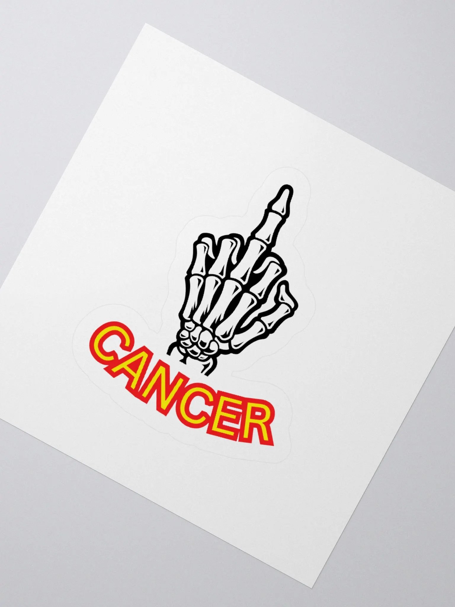 Defiant Cancer Kiss Cut Stickers product image (4)