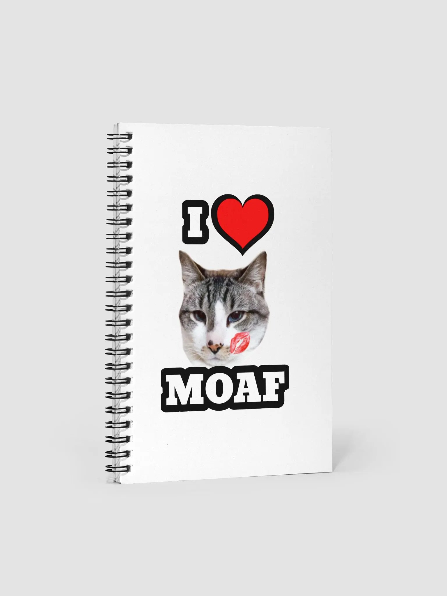 I ❤️ Moaf Spiral Notebook product image (1)