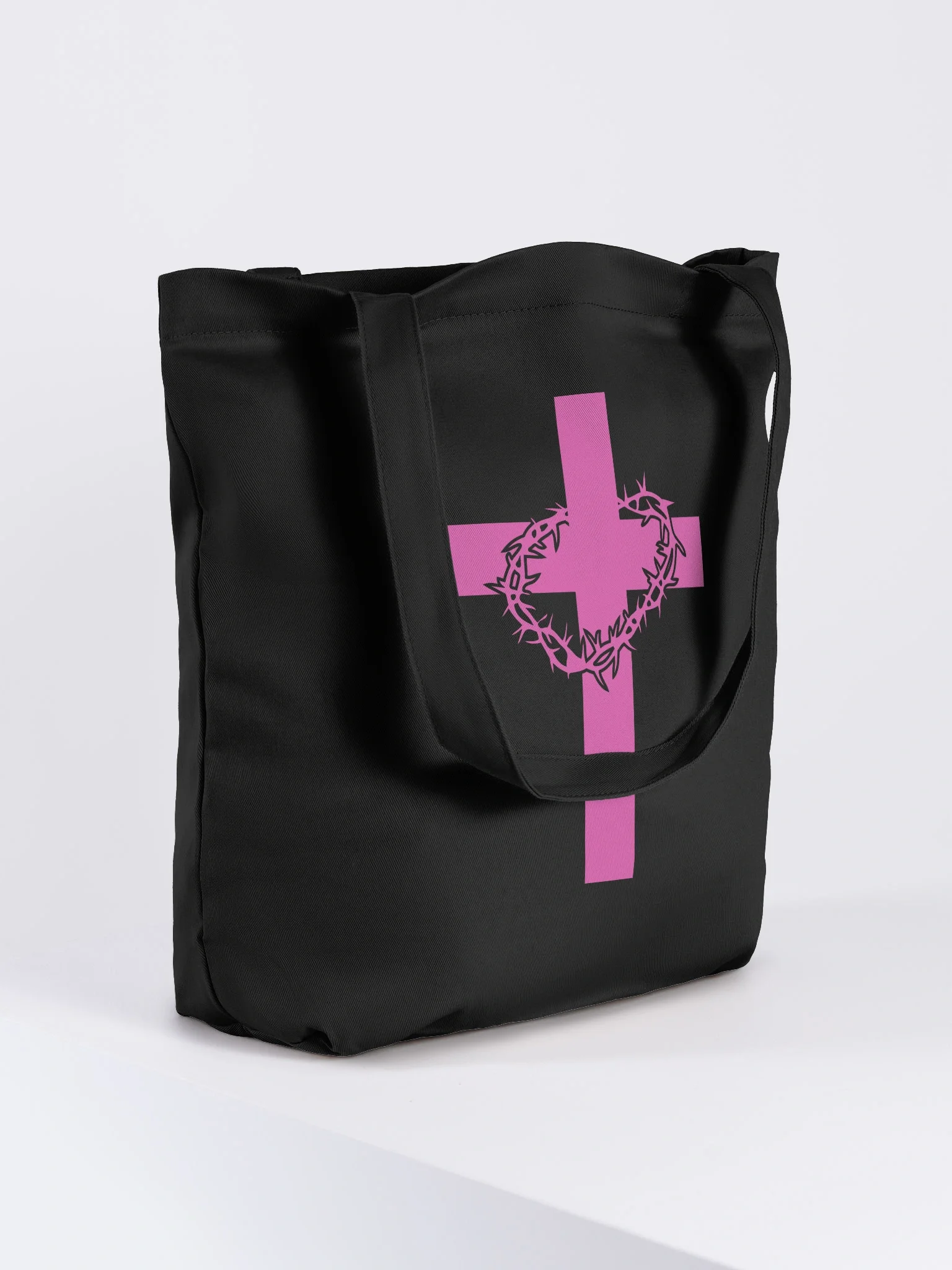 Crowned Cross Eco Tote Bag product image (4)