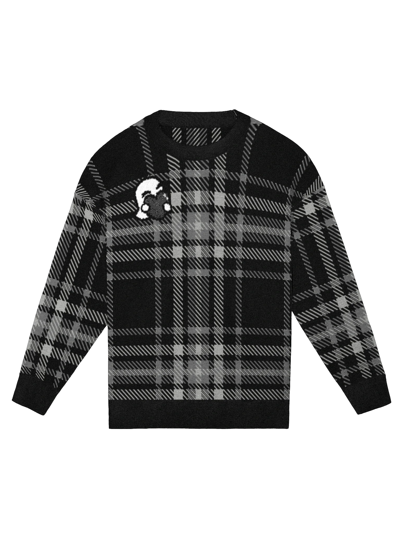 HEART Flannel Crewneck Sweater product image (2)