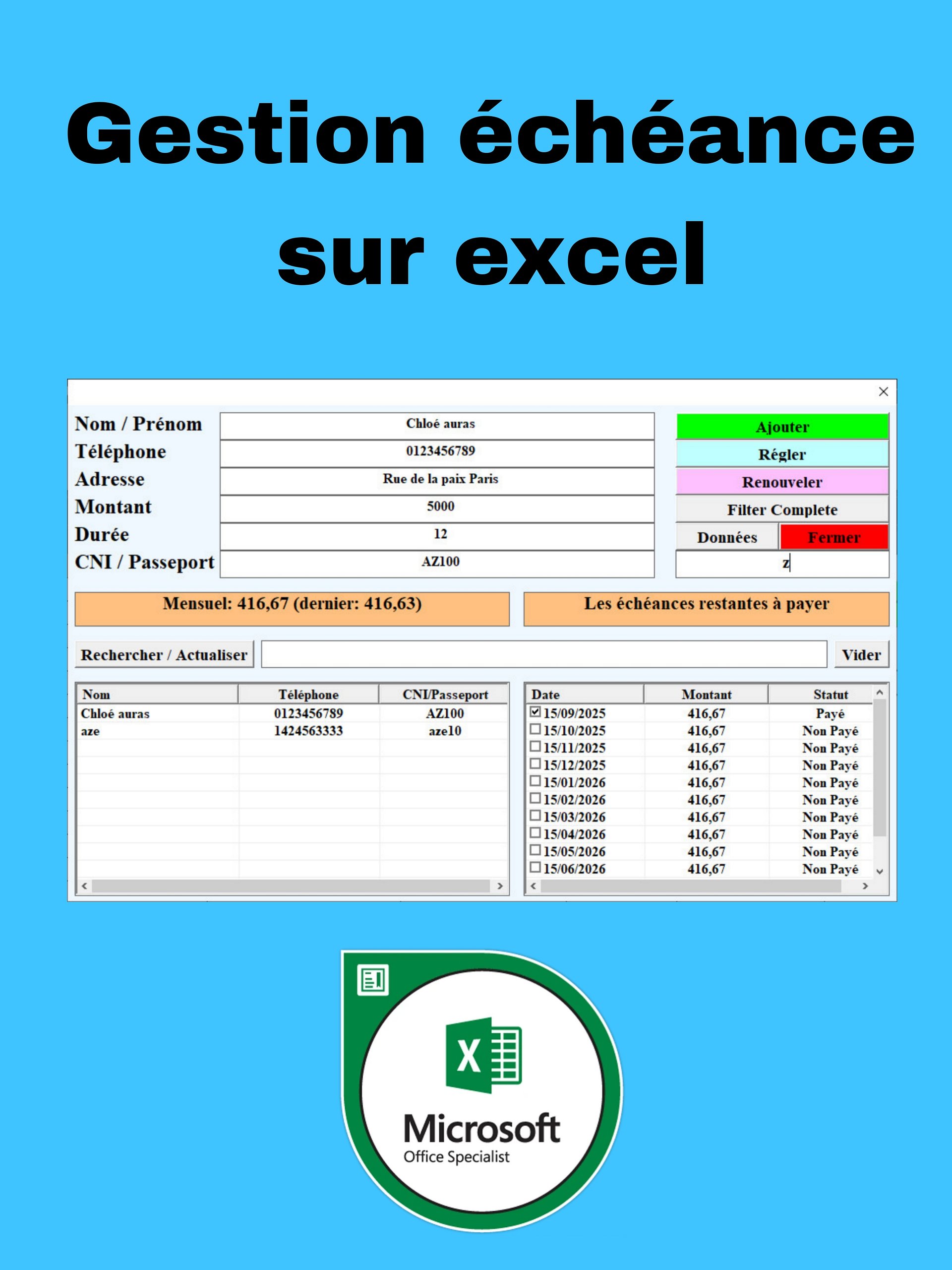 Application gestion échéances product image (1)