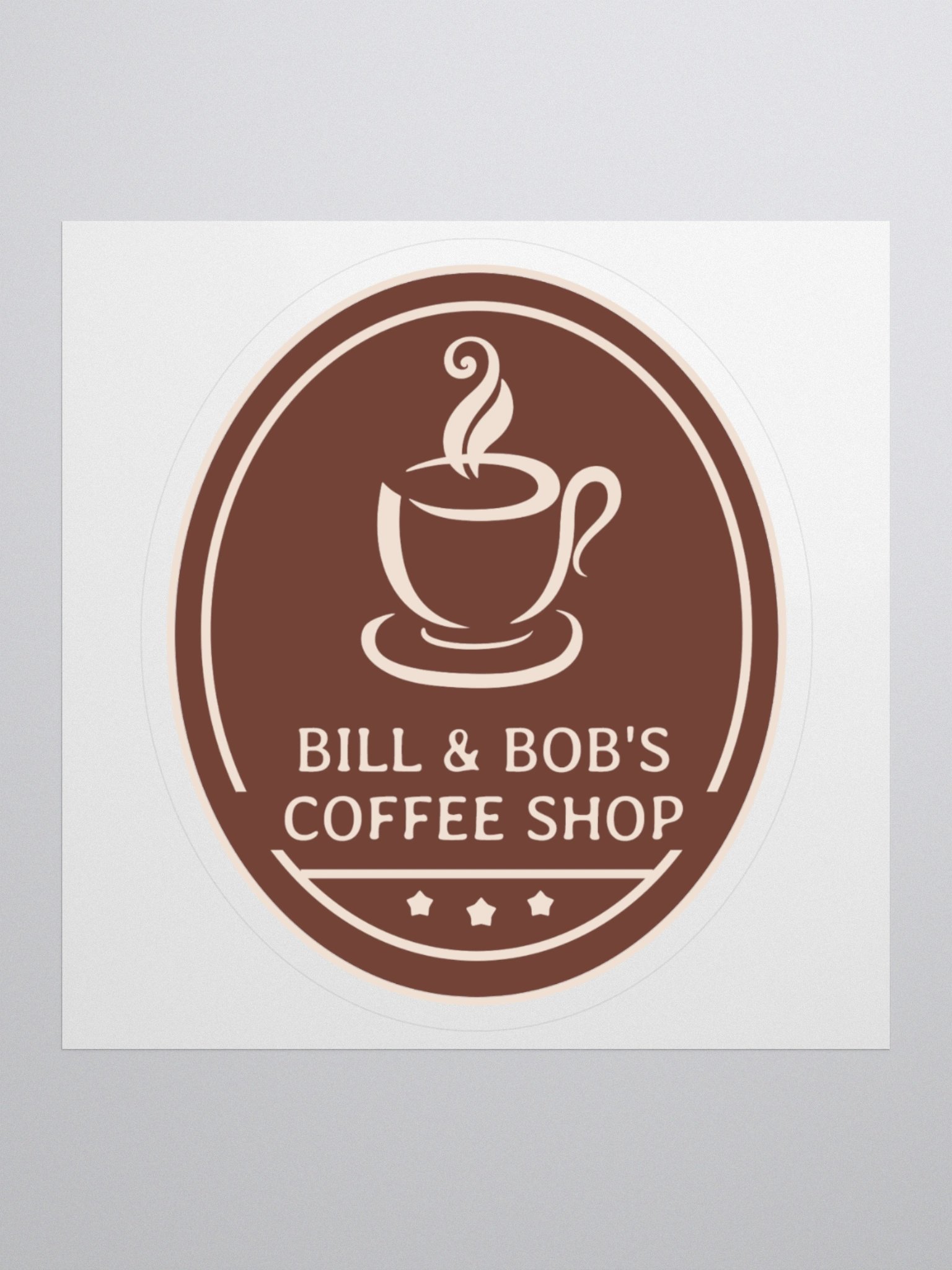 Bill & Bob's Coffee Shop Sticker product image (1)