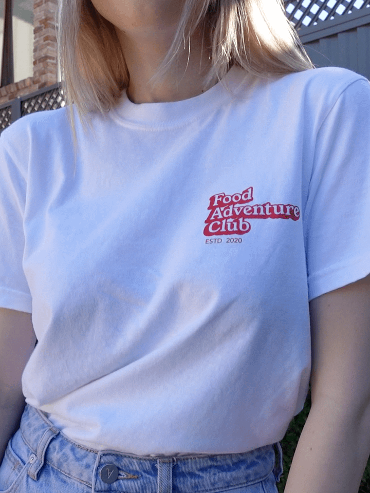 Food Adventure Club T-Shirt WHITE product image (2)