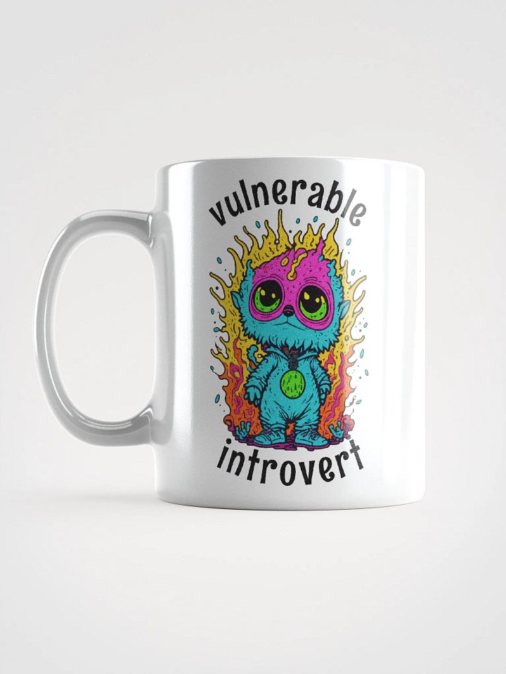 Quirky Misfits Graphic | White Coffee Mug | Vulnerable Introvert product image (1)