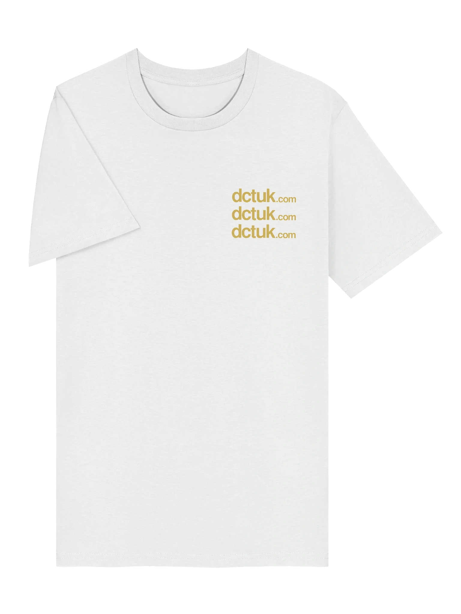 DCTUK White Gold Organic T-Shirt product image (5)