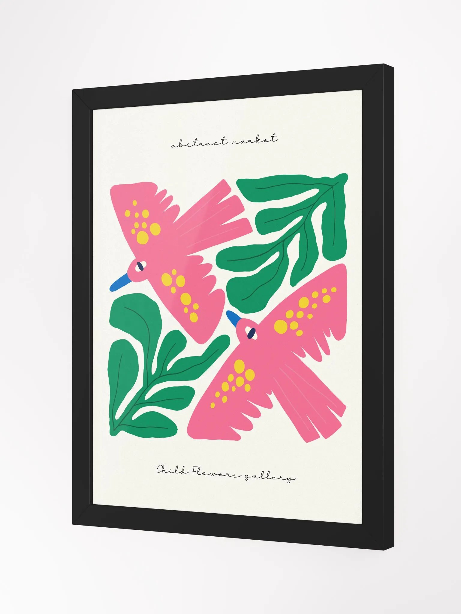 Pink Birds - Framed Poster product image (2)