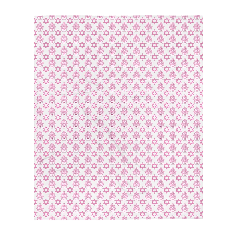 Pink Hamsa & Star of David Blanket product image (7)