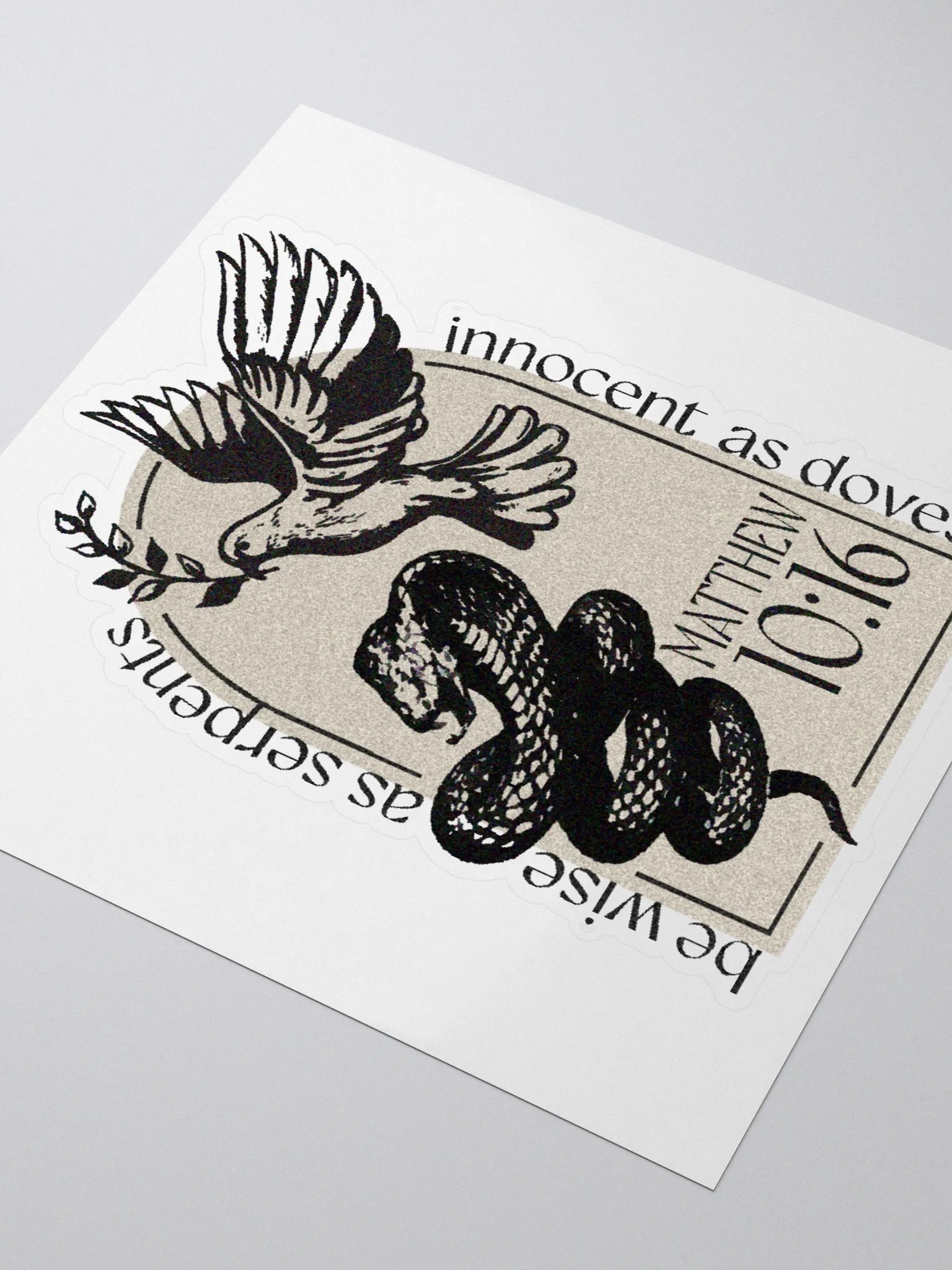 Matthew 10:16 Sticker product image (7)