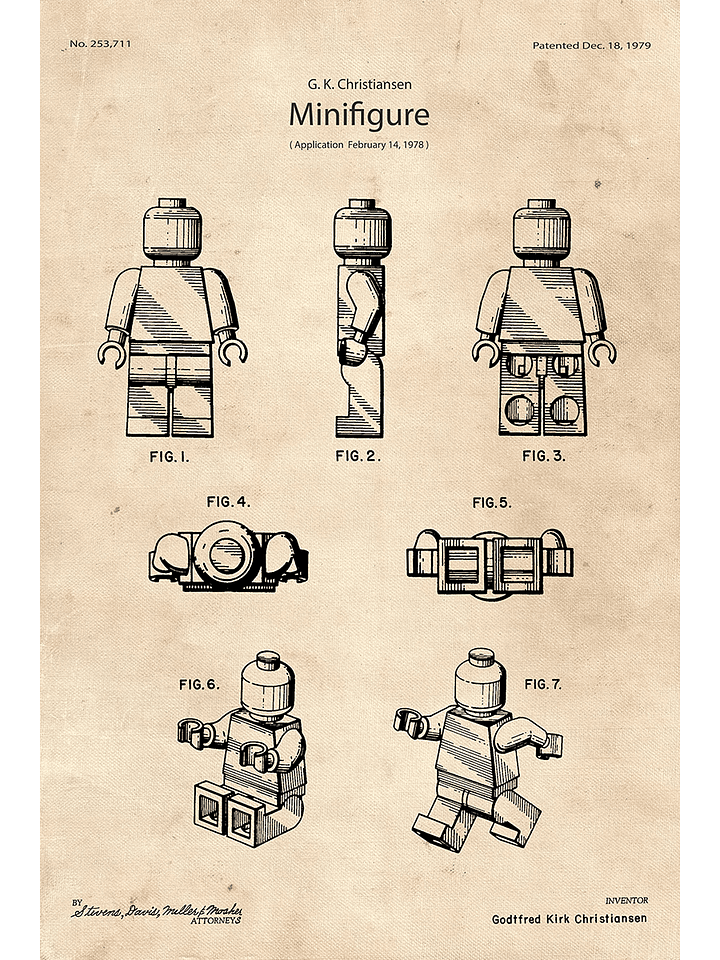 LEGO Minifigure Patent | LIMITED EDITION Poster product image (1)