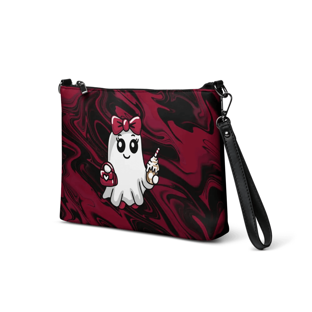 Stylish Ghost Flip-Sided Faux Leather Crossbody Bag product image (4)