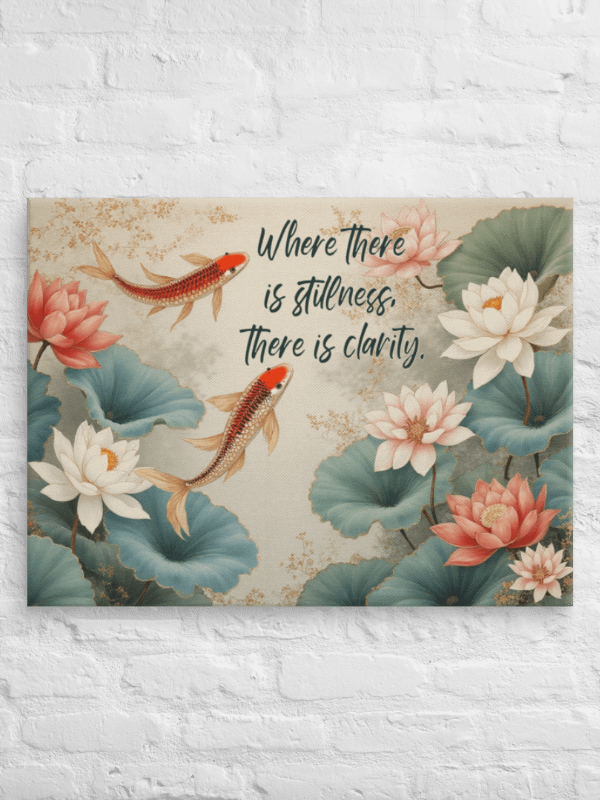 Koi Fish and Lotus Flower Wall Art #597 product image (3)