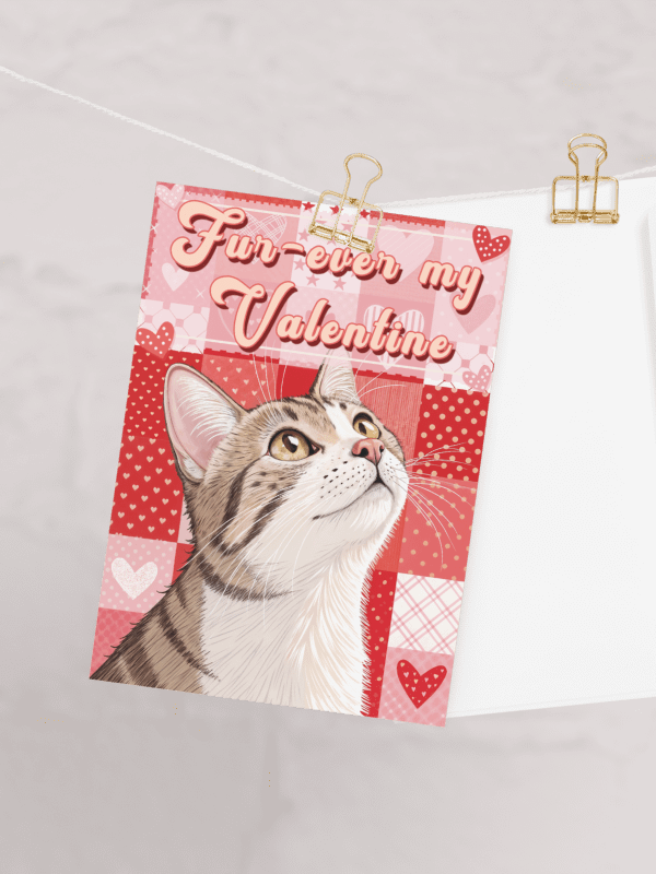 Fur-ever my Valentine - Printable Valentine Card | Digital Download product image (4)