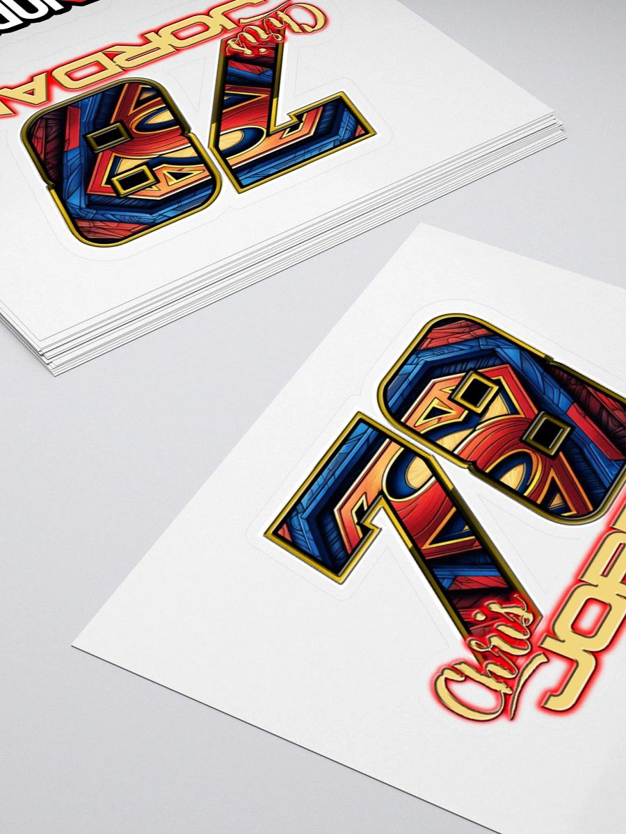 Chris Jordan #78 decals product image (12)