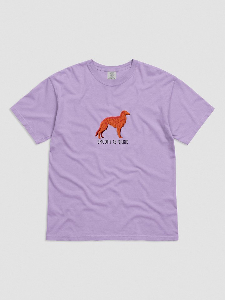 Smooth as Silkie T-Shirt(Embroidered) of a Silken Windhound(Red) product image (41)