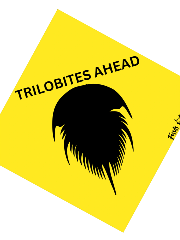 Trilobites Ahead Street Sign (Stickers) product image (6)