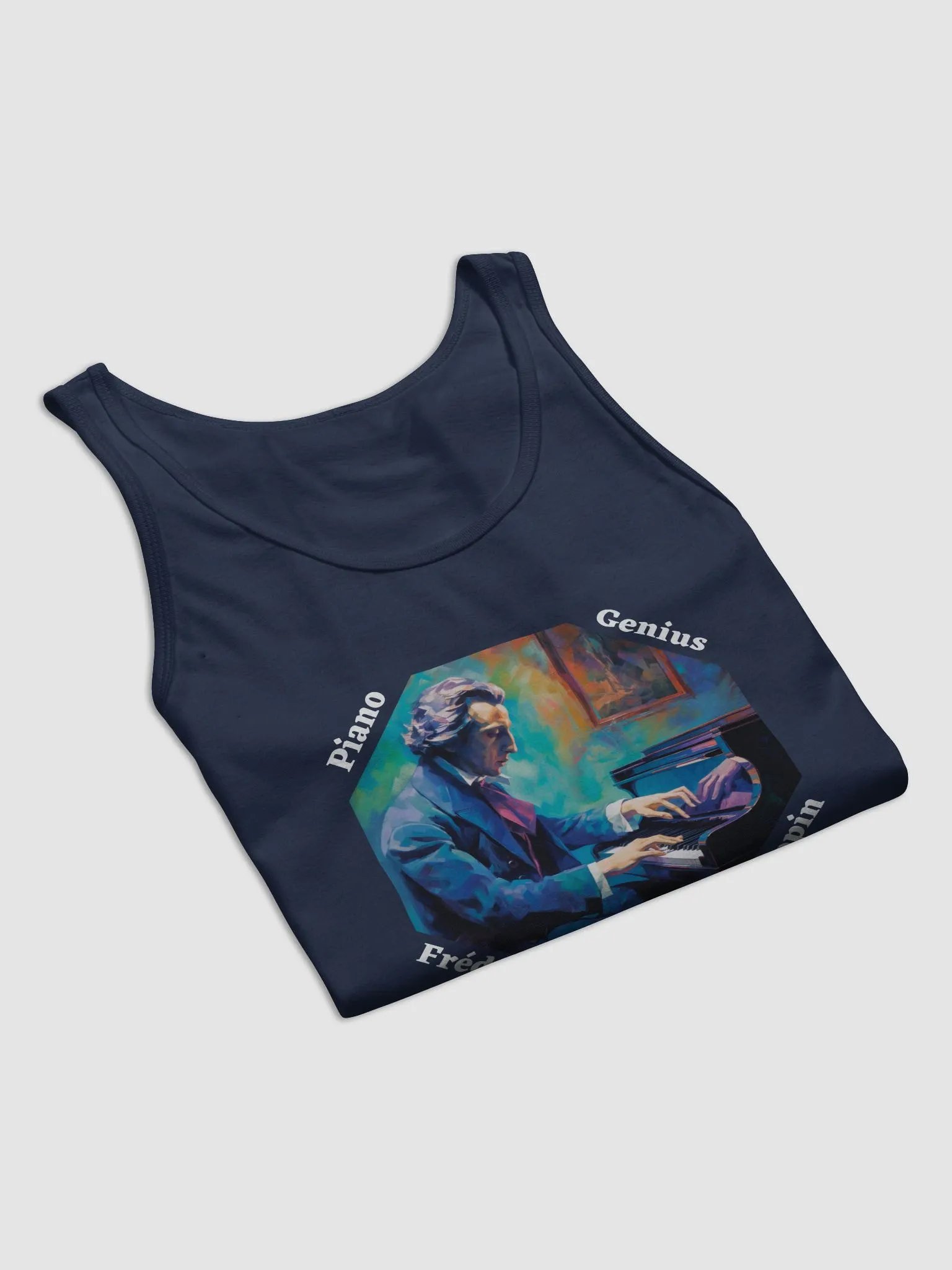 Frédéric Chopin [Playing Piano] - Piano Genius | Dark Tanktop product image (5)